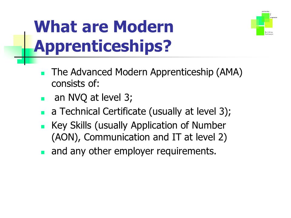 What are Modern Apprenticeships.