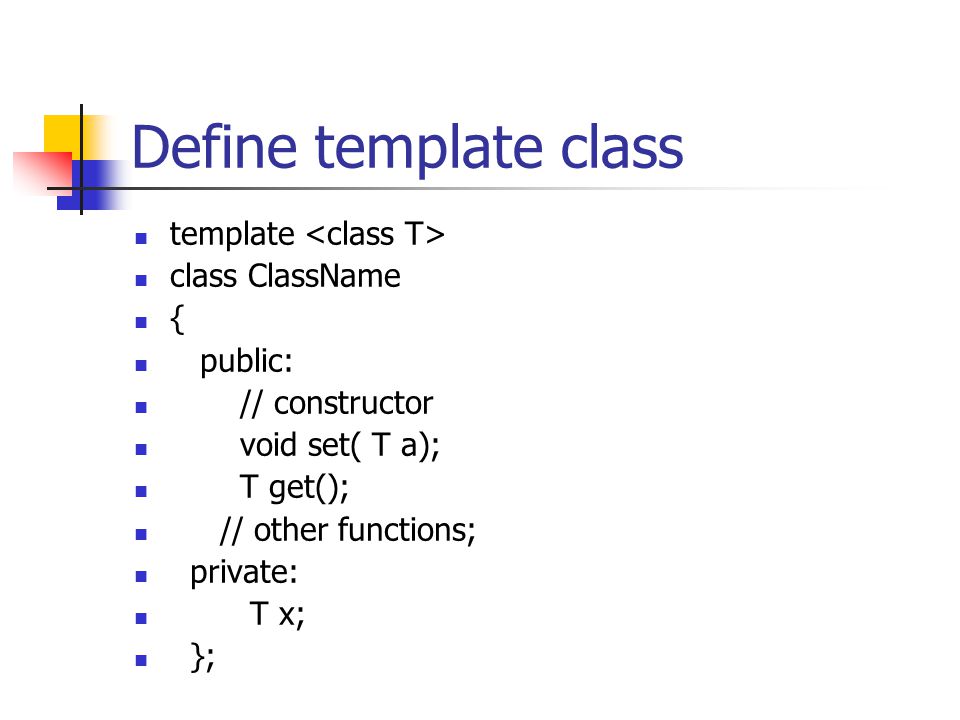 class template