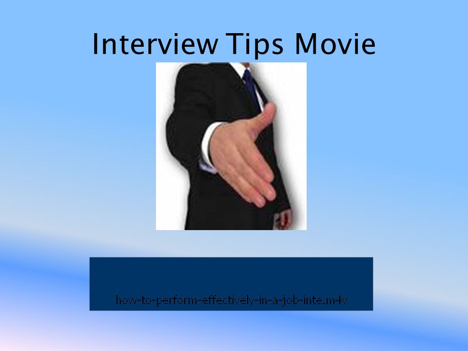 Interview Tips Movie