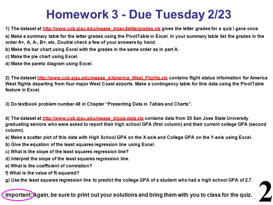 Homework Problem