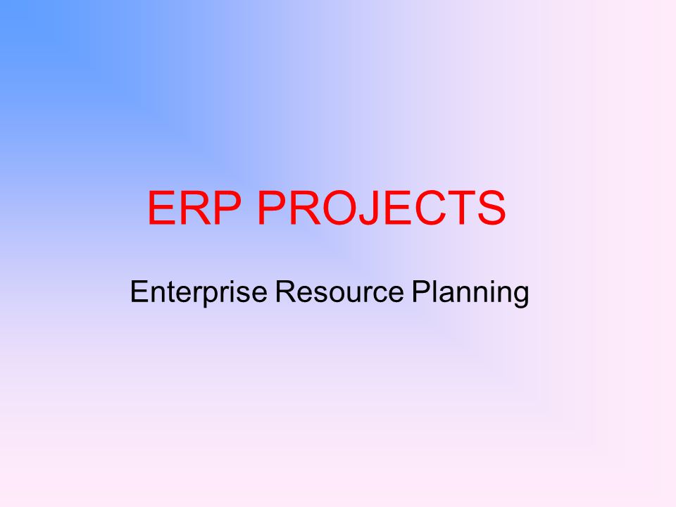 enterprise resource planning definition