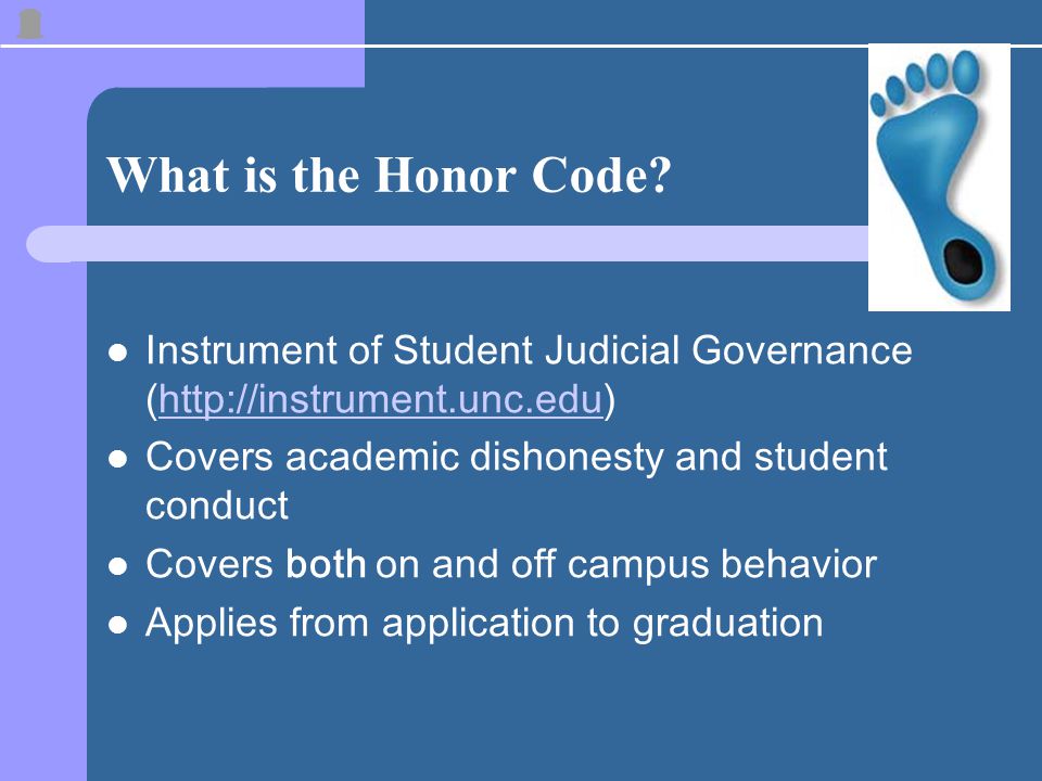 What is the Honor Code.