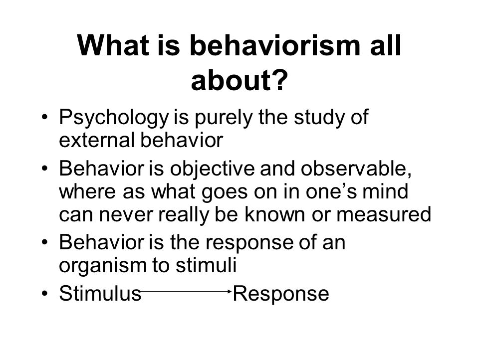 behaviorism