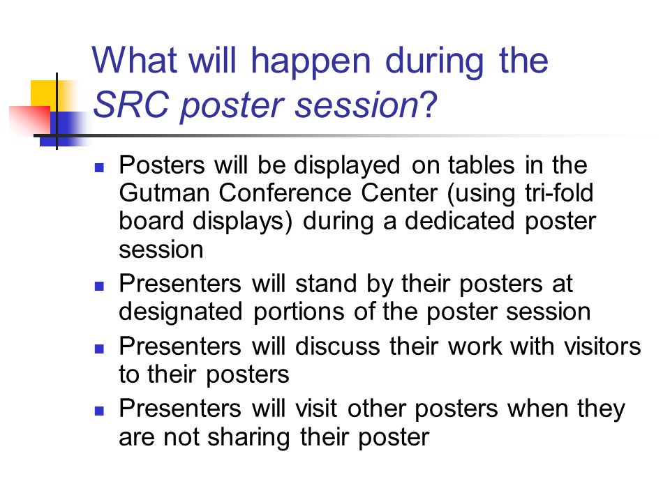 Poster board presentation tips slides