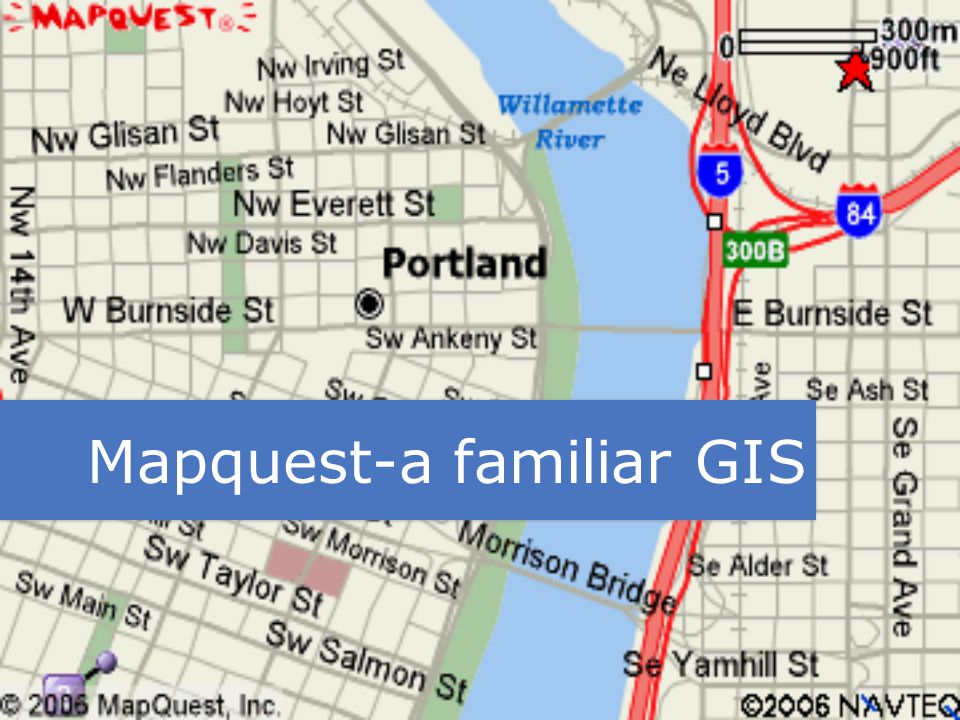 Mapquest-a familiar GIS