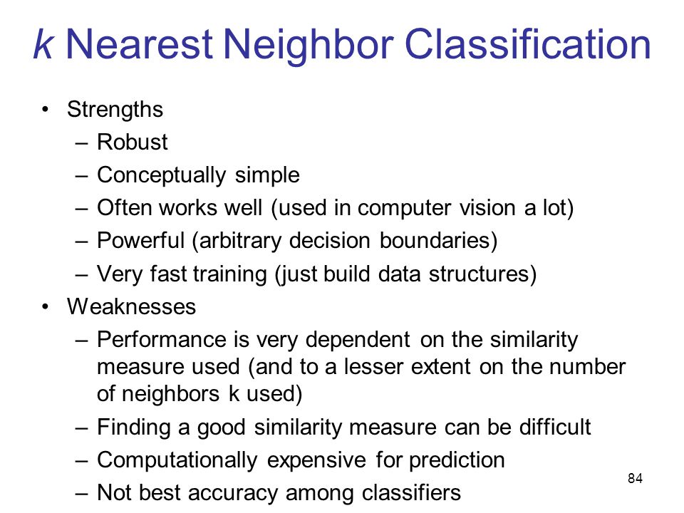 K nearest neighbour classification example essay