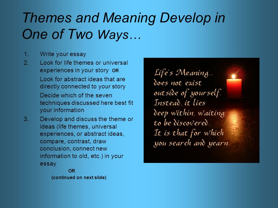 Meaning Of Life Essay