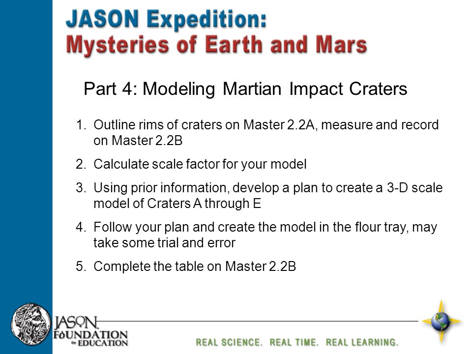 your name enter date activity 2 2 modeling martian craters ppt explain how craters form