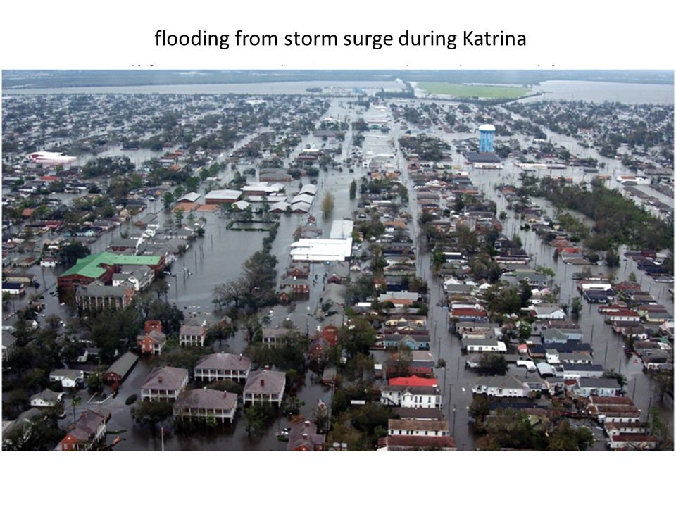 flooding from storm surge during Katrina