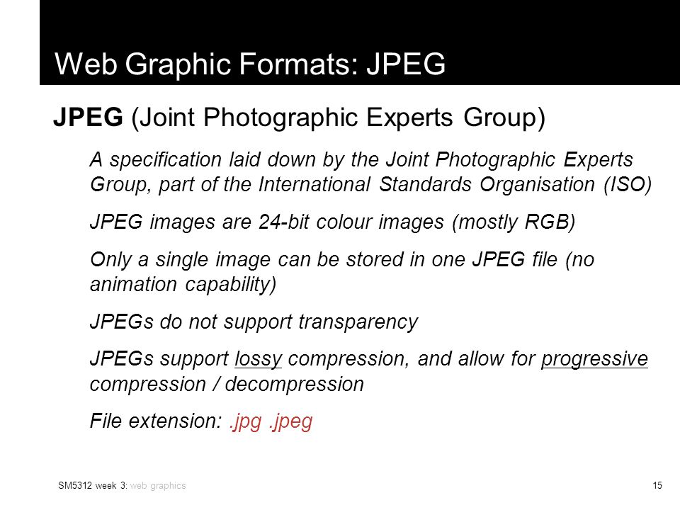 sm5312 week 3 web graphics1 web graphics nick foxall ppt download jpeg file format specification