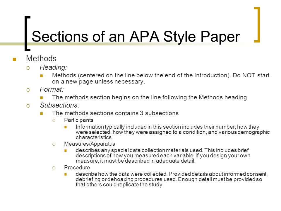 Apa style research paper margins