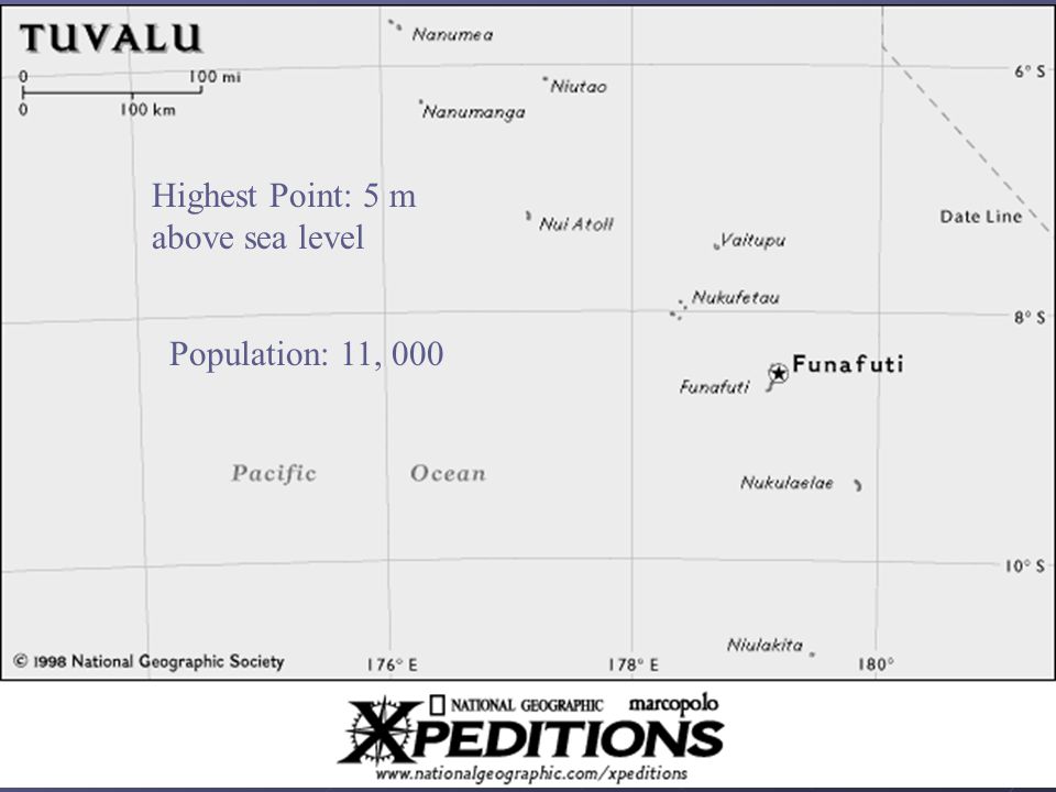 18 Highest Point: 5 m above sea level Population: 11, 000
