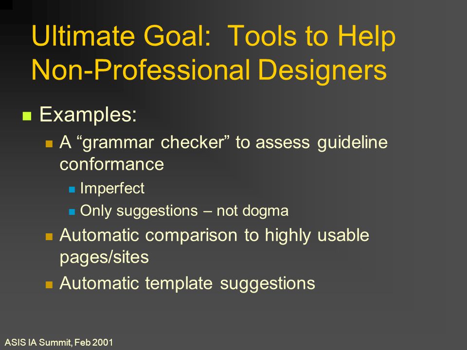 automating assessment of web site usability marti hearst melody automating assessment of web site usability marti hearst melody, Presentation templates