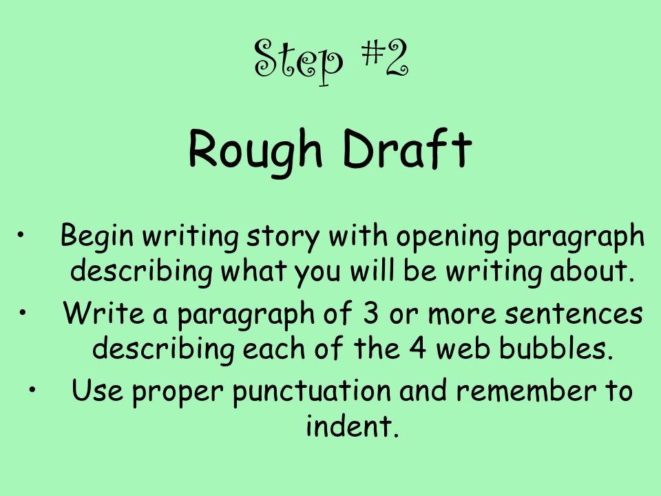 writing process step 4 rough