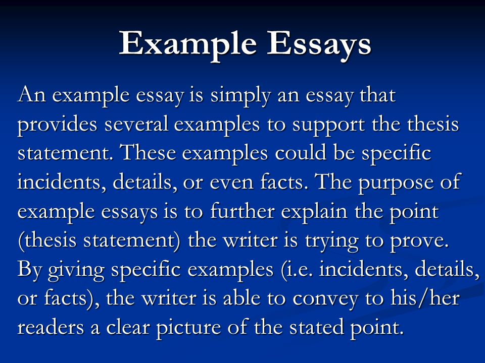 Thesis In Essay
