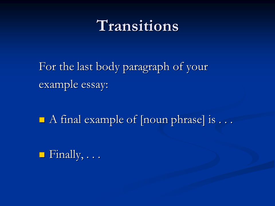Example For Argumentative Essay
