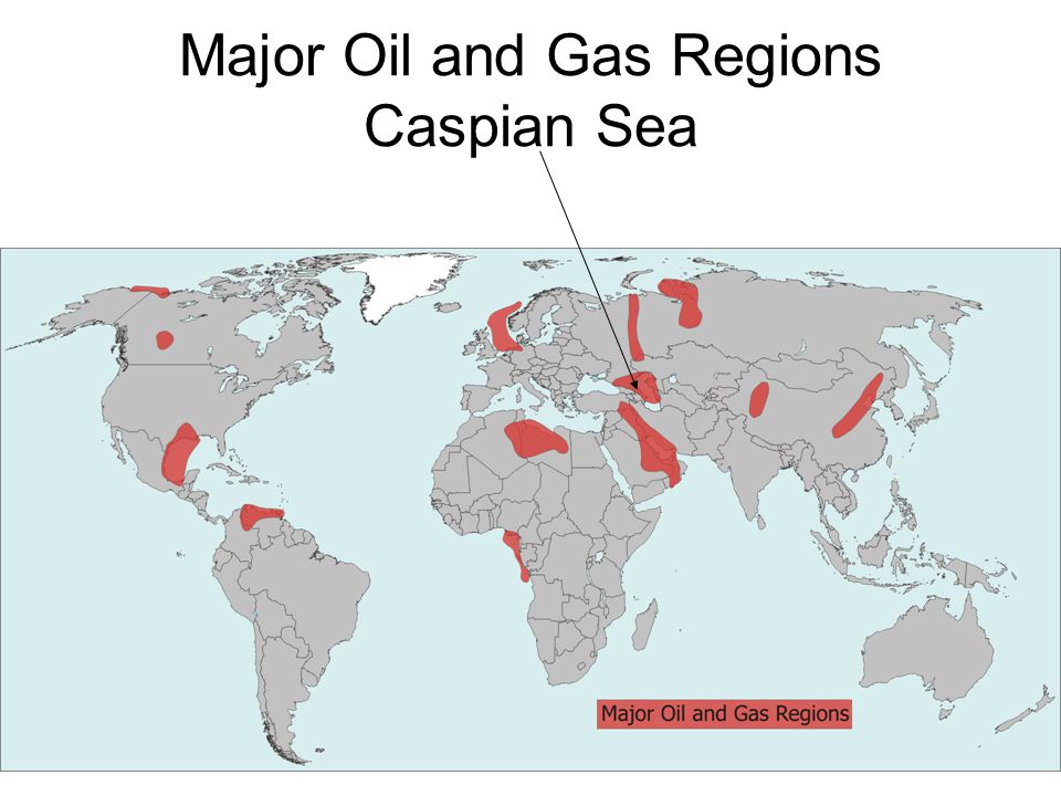 Major Oil and Gas Regions Caspian Sea