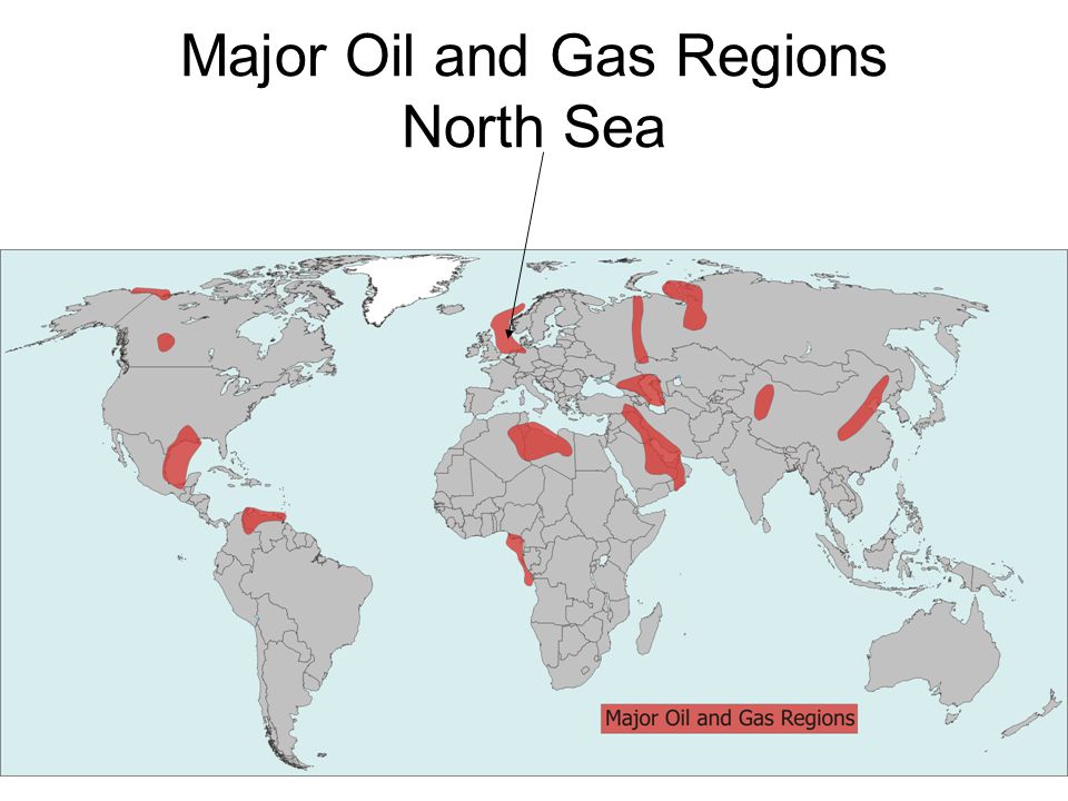 Major Oil and Gas Regions North Sea