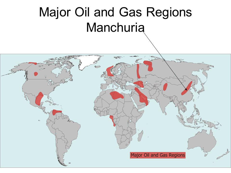 Major Oil and Gas Regions Manchuria