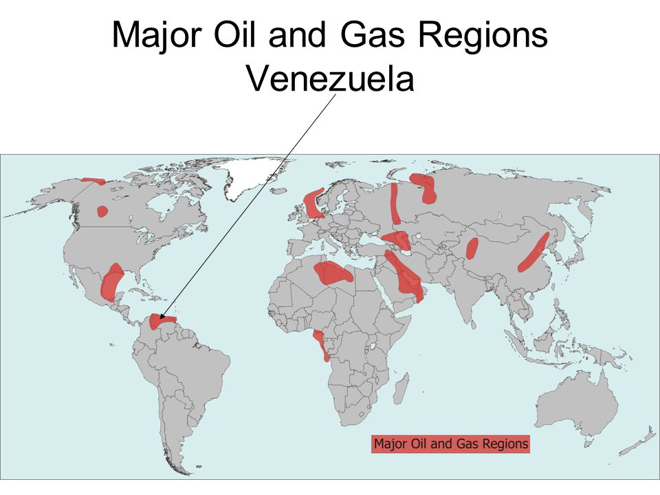 Major Oil and Gas Regions Venezuela