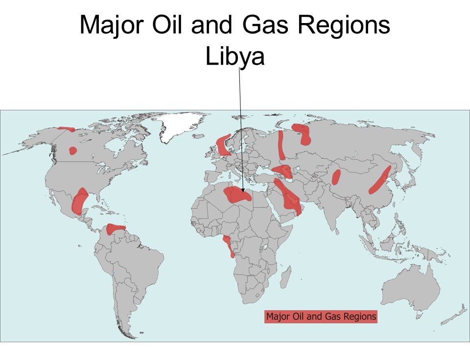 Major Oil and Gas Regions Libya