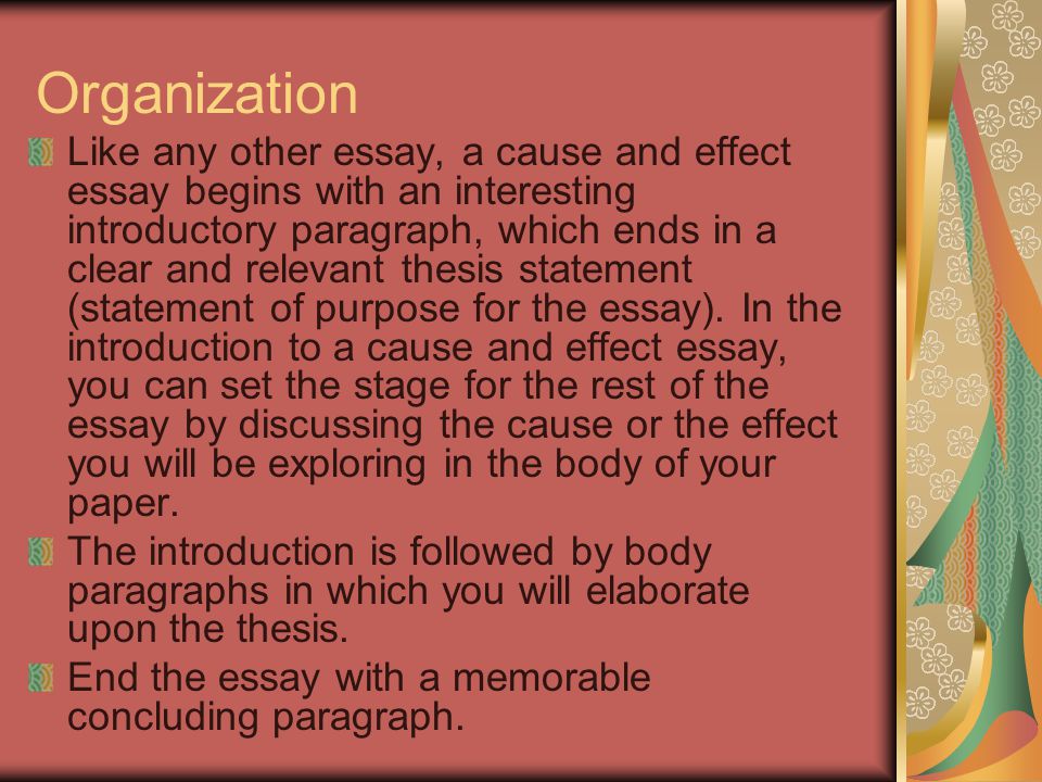 Unique Cause And Effect Essay Topics