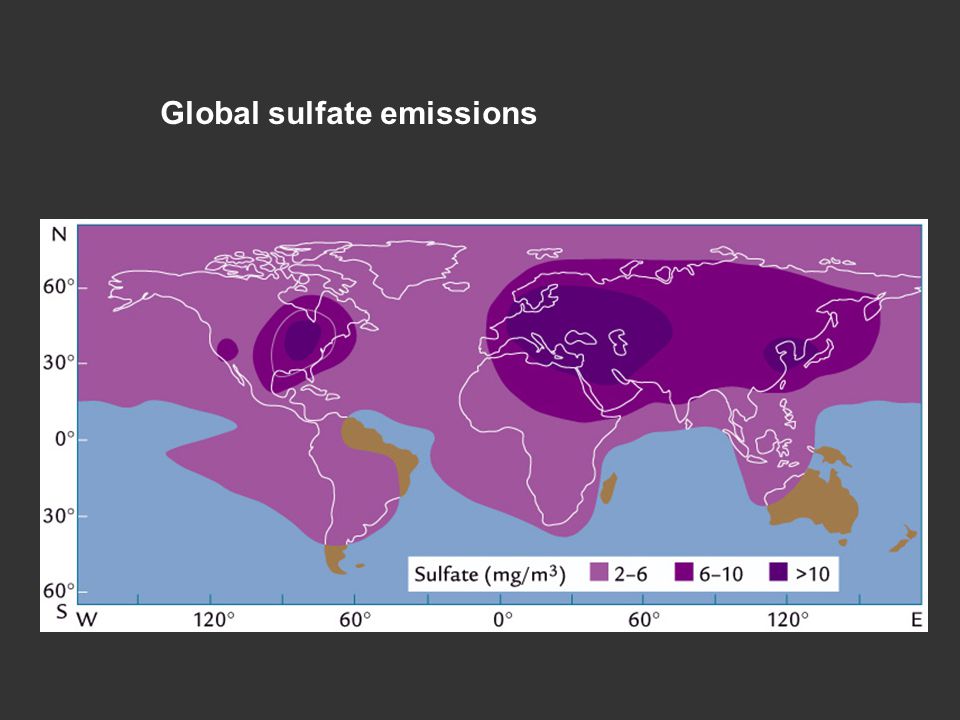 Global sulfate emissions