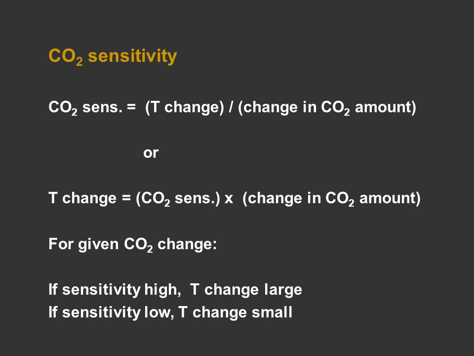CO 2 sensitivity CO 2 sens.