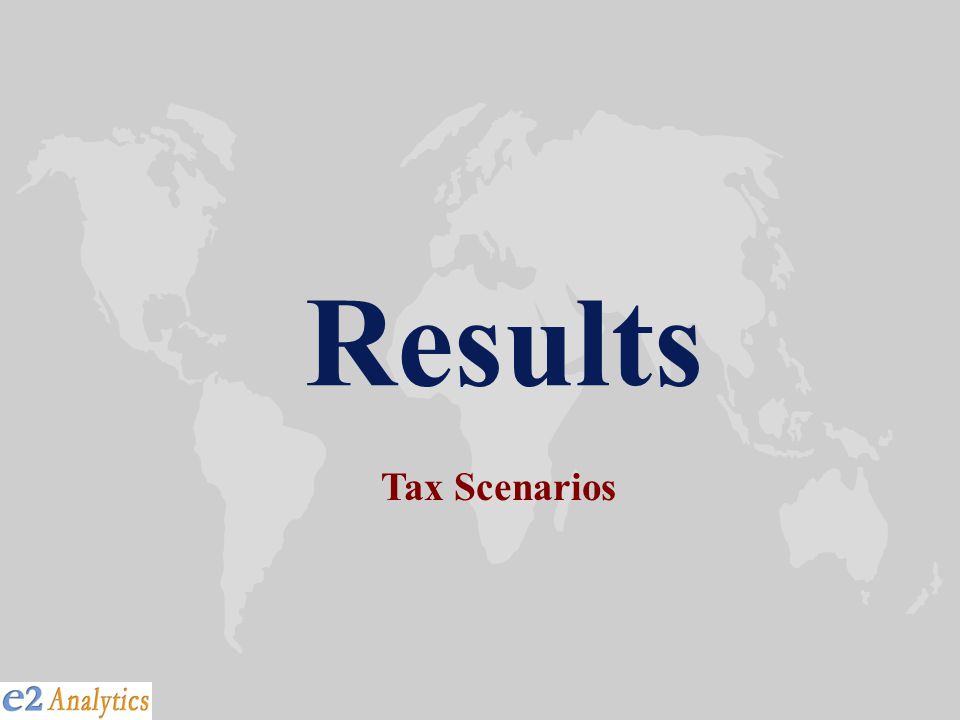 Results Tax Scenarios