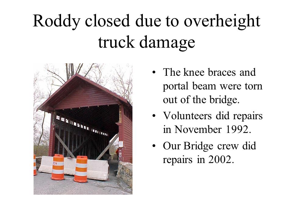 preservation and protection of covered bridges frederick county frederick county public works