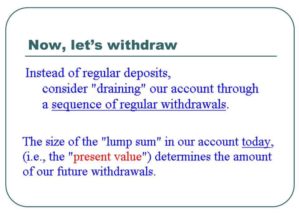 Now, let’s withdraw