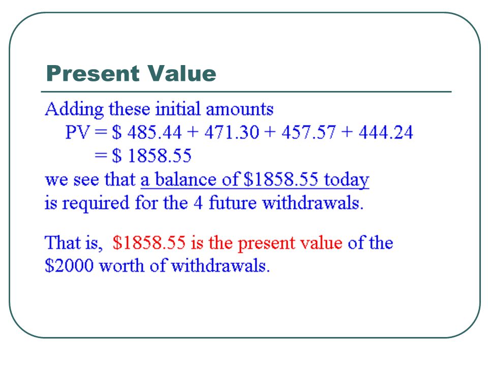 Present Value