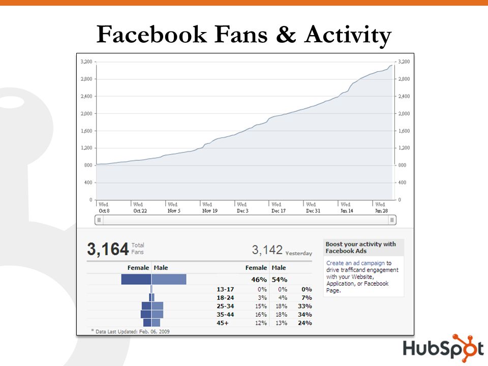 Facebook Fans & Activity