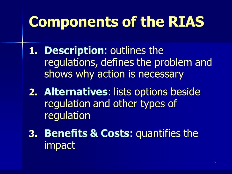 9 Components of the RIAS 1.