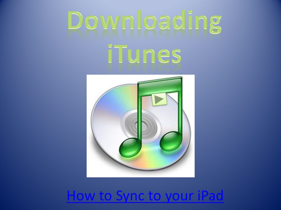 How to Sync to your iPad
