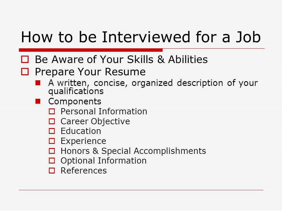 how to be interviewed