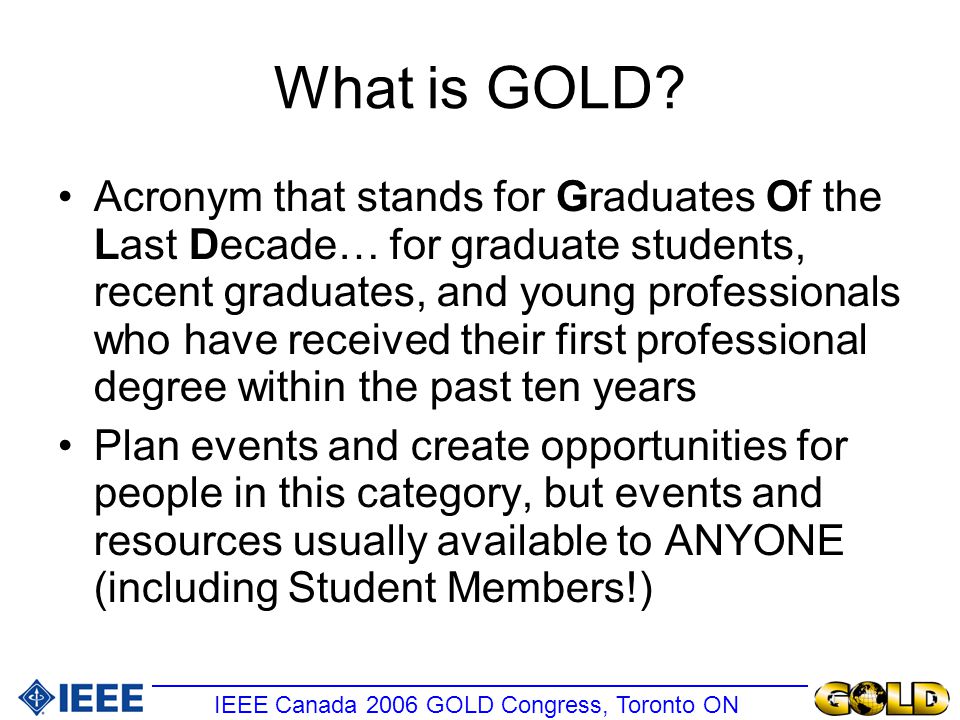 What is GOLD.
