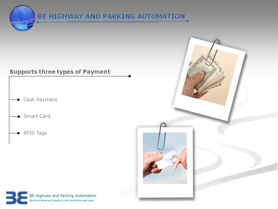 Supports three types of Payment Cash Payment Smart Card RFID Tags