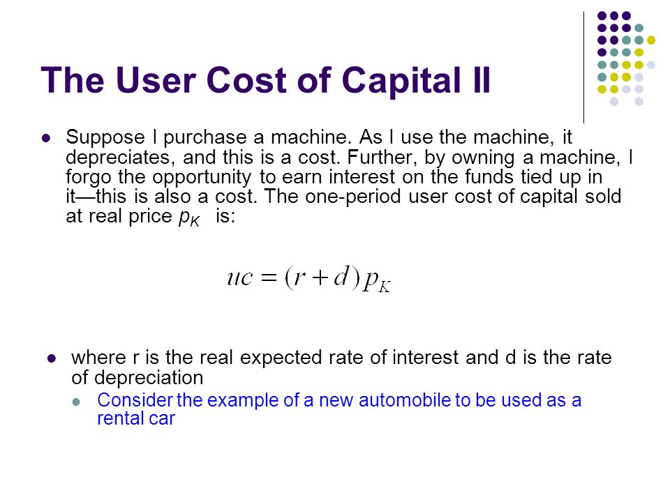 User Cost Of Capital Equation Talkchannels User Cost Of Capital Equation Talkchannels
