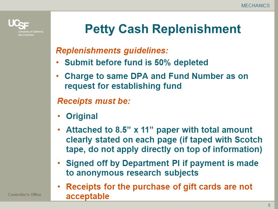 request for petty cash letter
