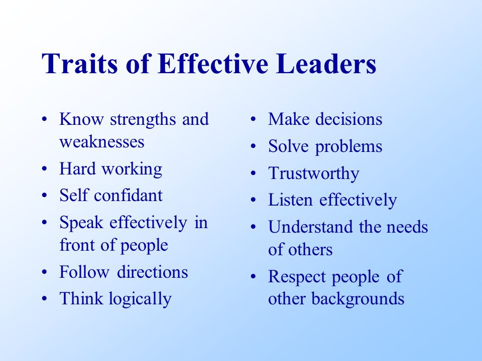 leadership weaknesses list