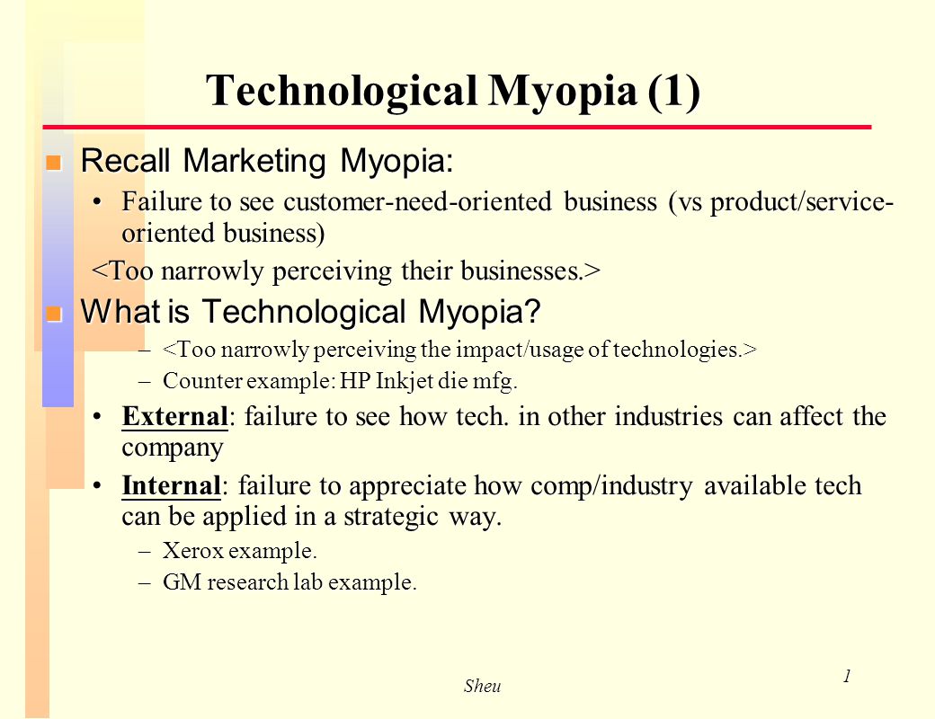 examples of marketing myopia examples of marketing myopia