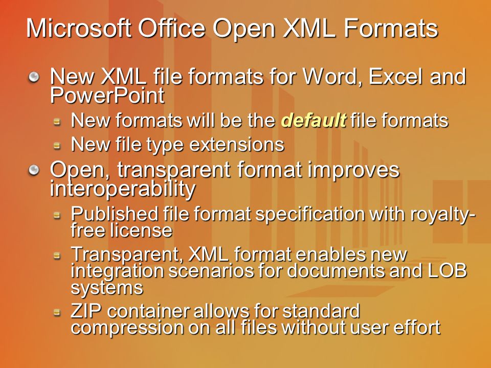 open xml files