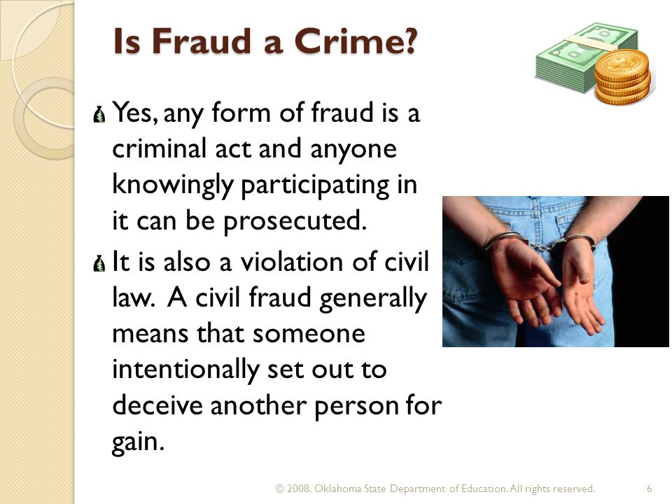 Is Fraud a Crime.