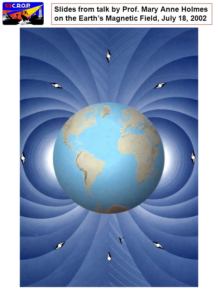 Slides from talk by Prof. Mary Anne Holmes on the Earth’s Magnetic Field, July 18, 2002