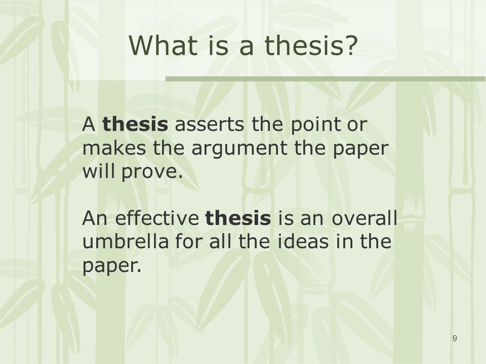 Process Analysis Thesis Statement Examples