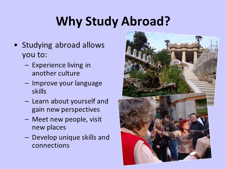 Why Study Abroad.
