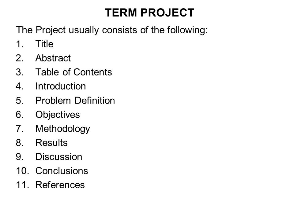 A research proposal usually consists of the following elements