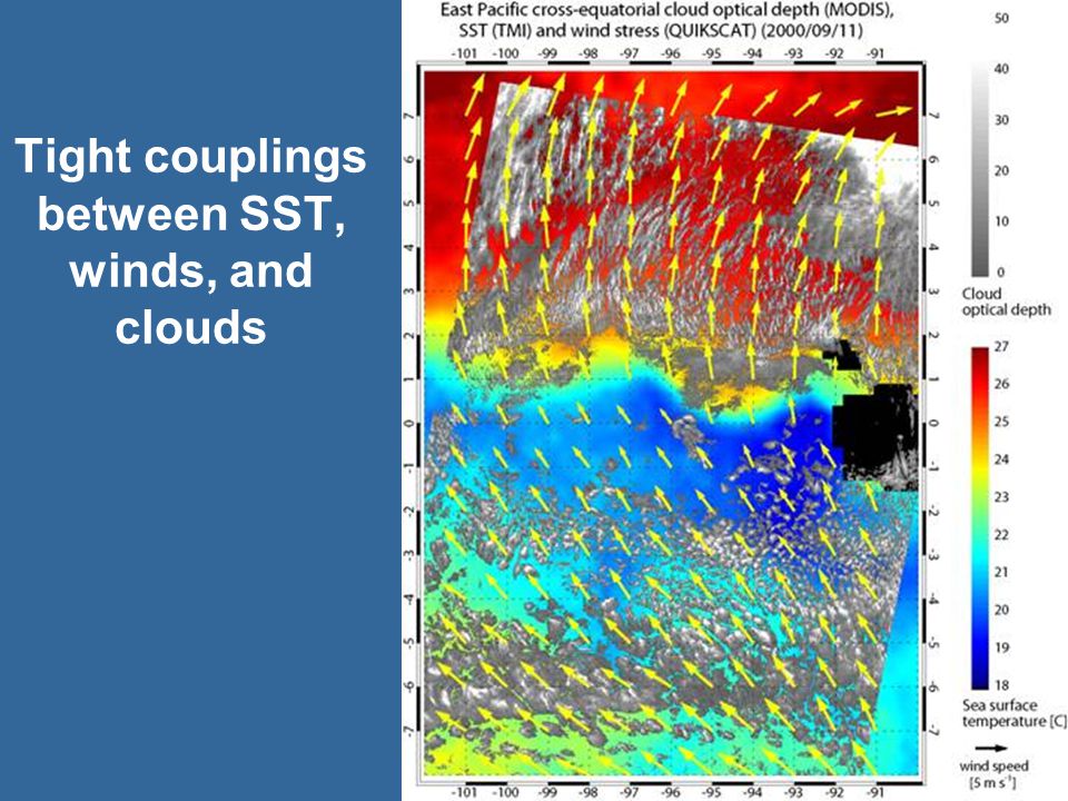 Tight couplings between SST, winds, and clouds