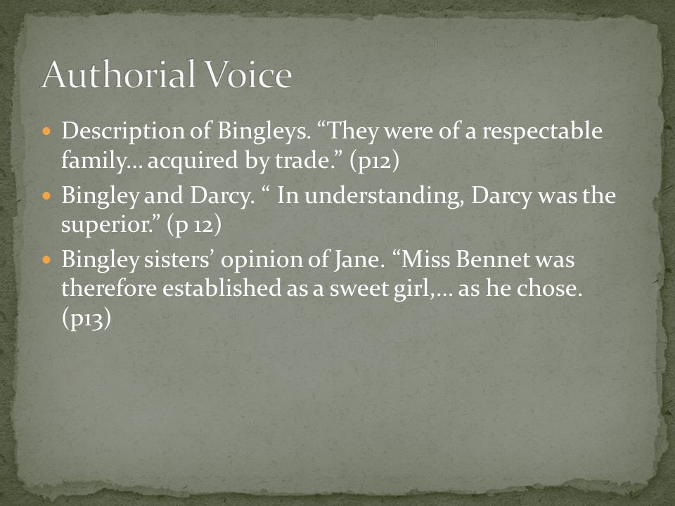 Description of Bingleys.